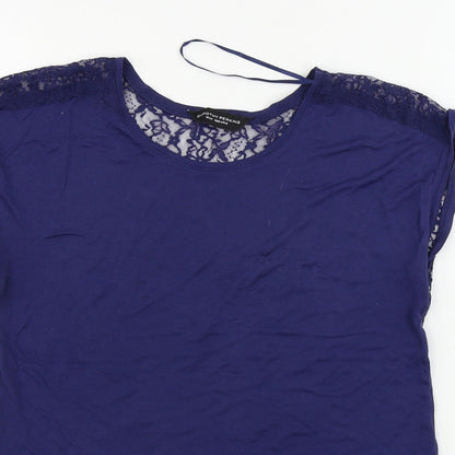 Womens UK Size 10 Dorothy Perkins Blue Basic Tank