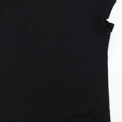 Preworn  Womens Black   Basic T-Shirt Size 8