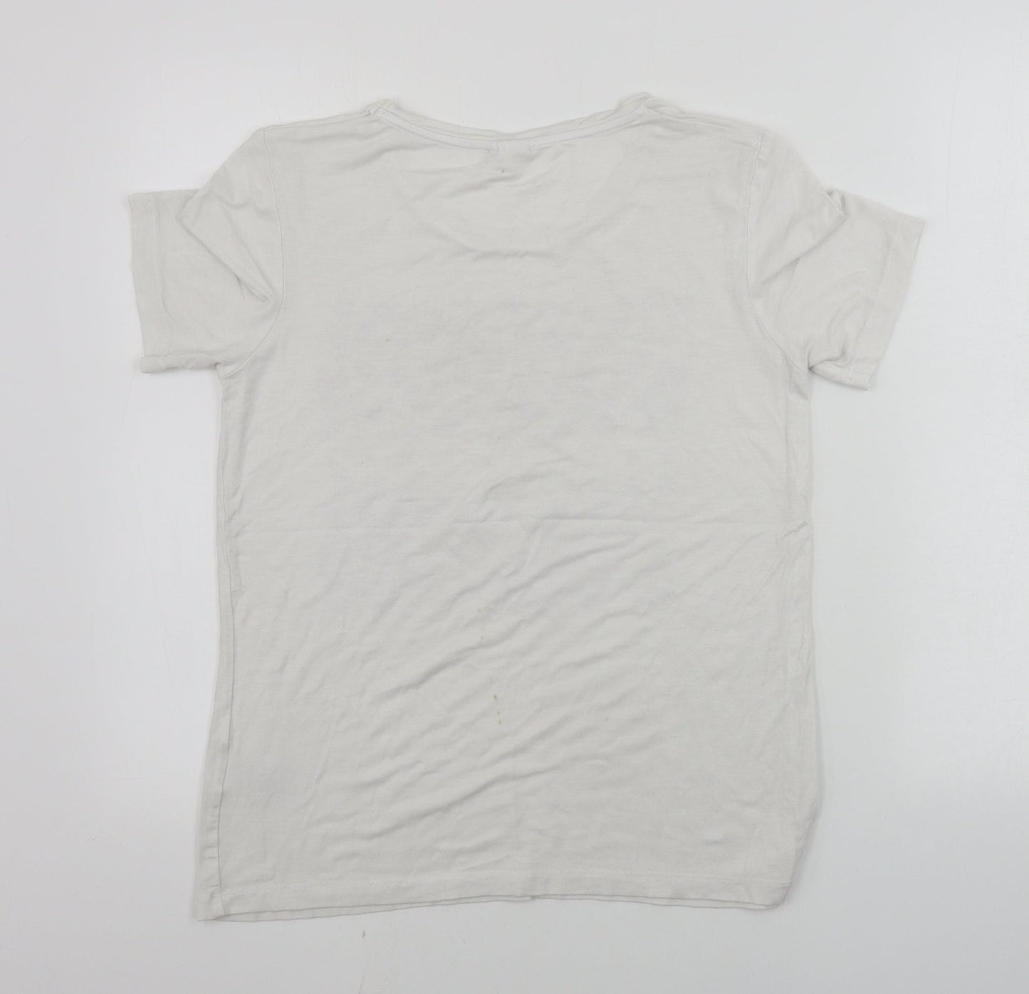 Womens UK Size 10 Damart White Basic T-Shirt