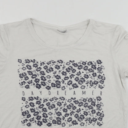 Womens UK Size 10 Damart White Basic T-Shirt