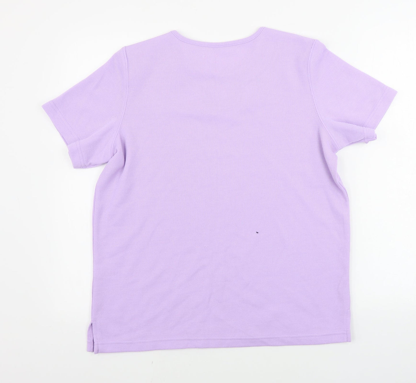 Womens UK Size S bm Pink Basic T-Shirt