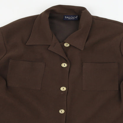 Womens UK Size 14 SALOOS Brown Jacket