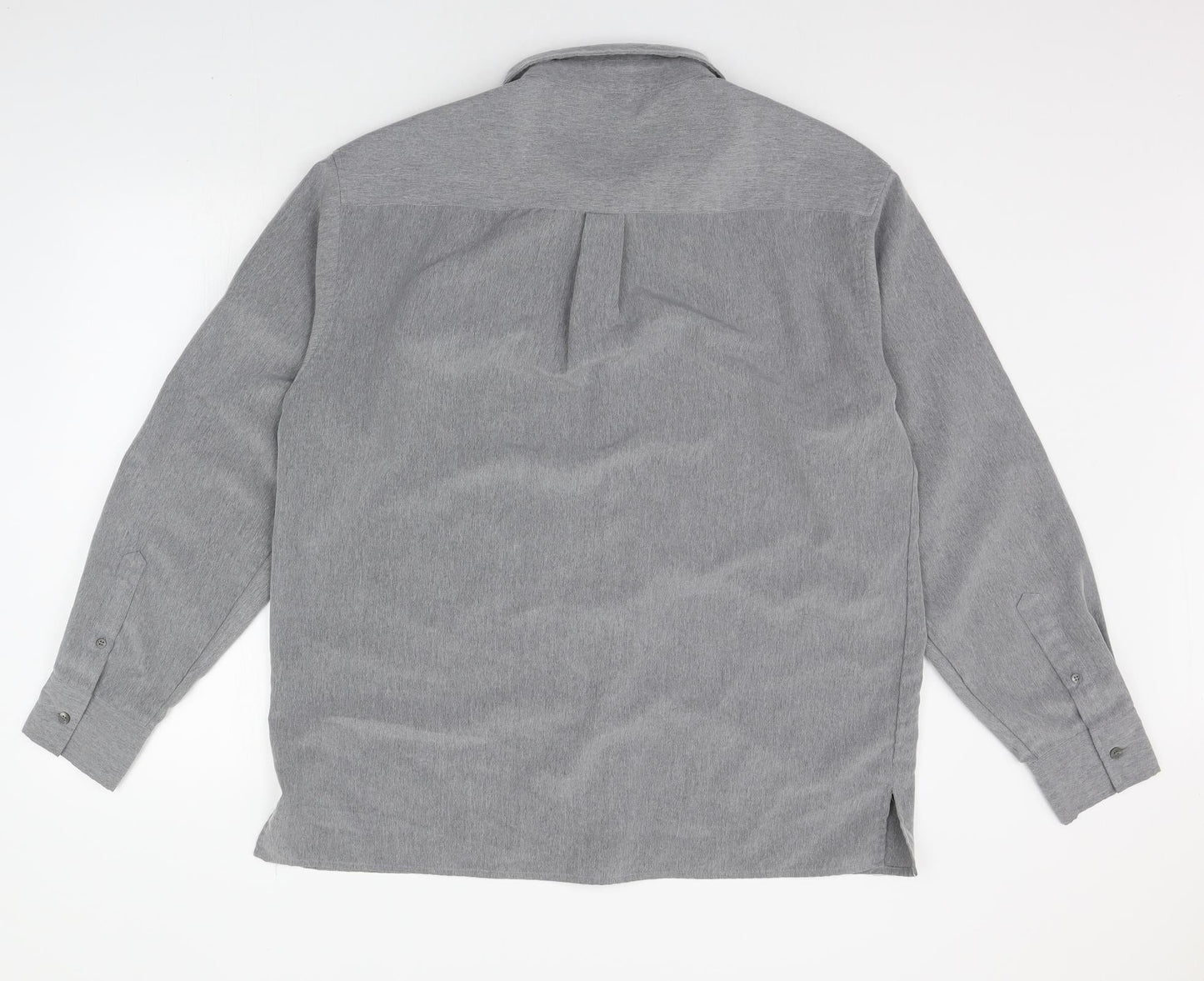 Mens UK Size XL Peter Werth Grey  Button-Up Long Sleeve Casual Shirt