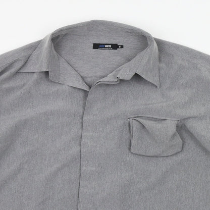 Mens UK Size XL Peter Werth Grey  Button-Up Long Sleeve Casual Shirt
