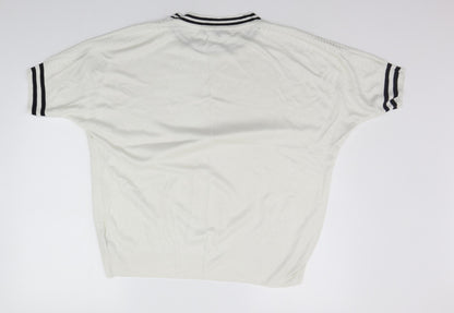 Womens UK Size M NEXT White Pullover Jumper