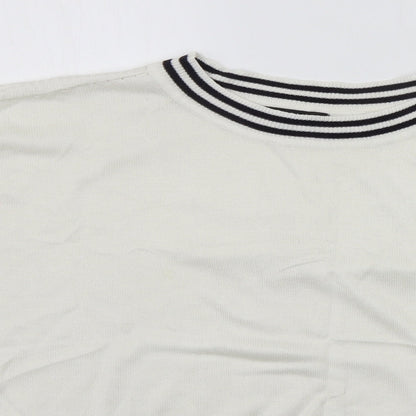 Womens UK Size M NEXT White Pullover Jumper