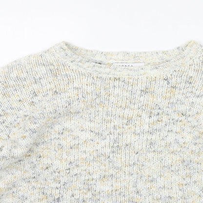 Womens UK Size S Papaya Grey Pullover Jumper