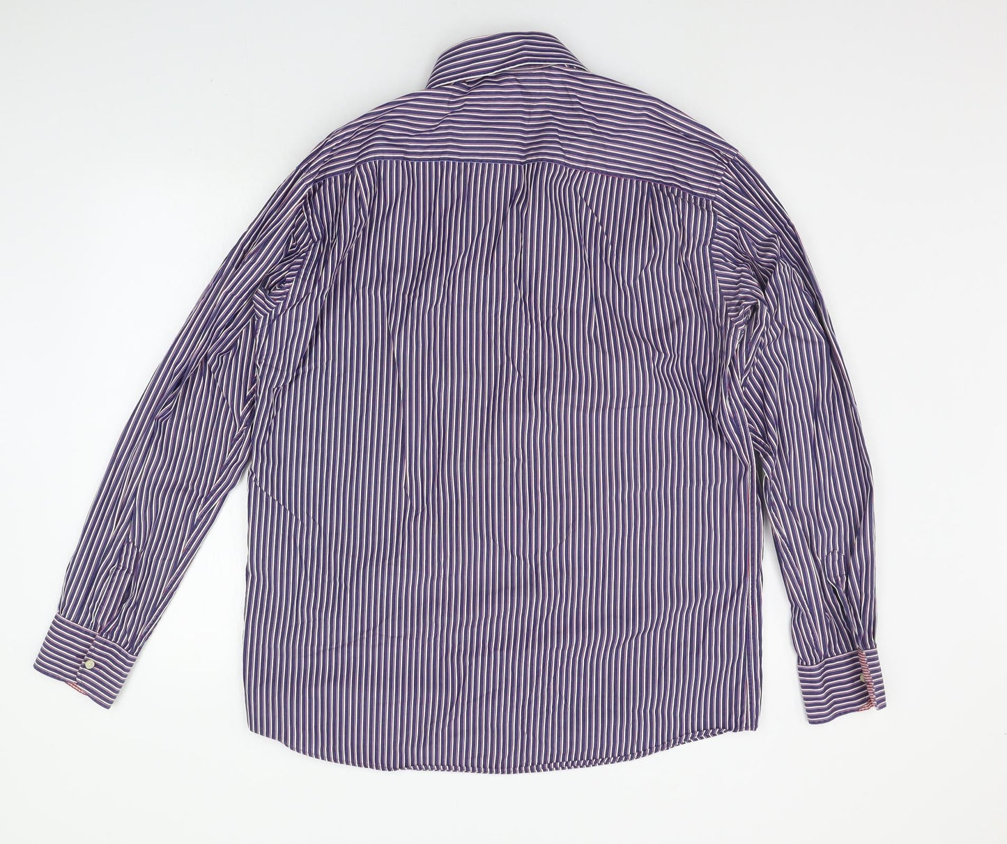 SAND Mens Blue Striped   Button-Up Size XL