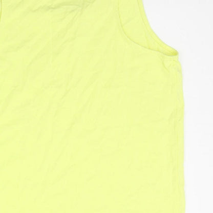 Womens UK Size 14 Marks and Spencer Yellow Basic Tank