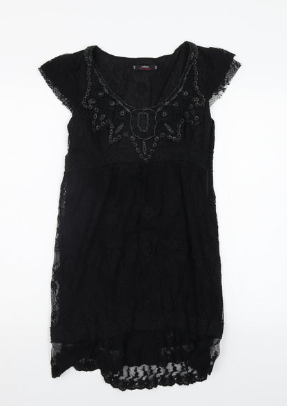 Miss Selfridge Womens Black   A-Line  Size 10