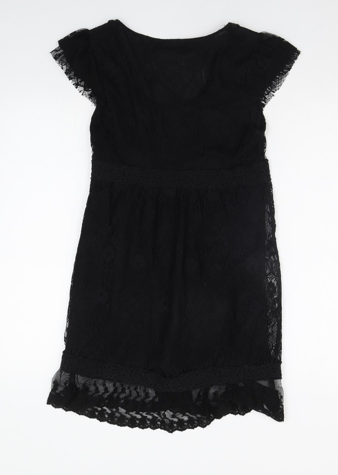 Miss Selfridge Womens Black   A-Line  Size 10