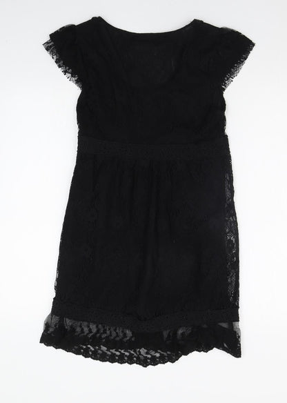 Miss Selfridge Womens Black   A-Line  Size 10