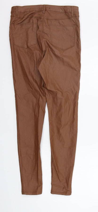Womens UK Size 12 deniem co Regular Fit  Brown Trousers