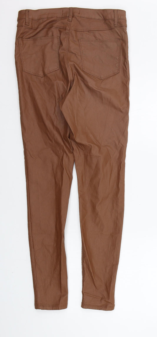 Womens UK Size 12 deniem co Regular Fit  Brown Trousers