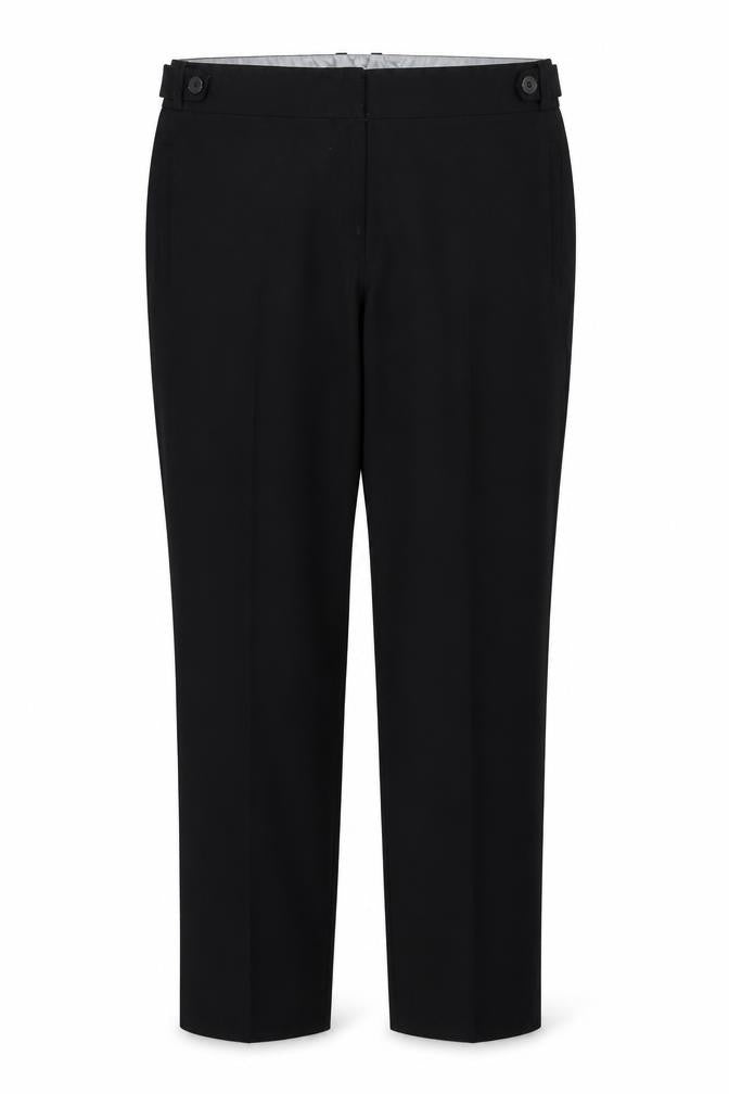 Womens UK Size 14 Debenhams Regular Fit  Black Trousers