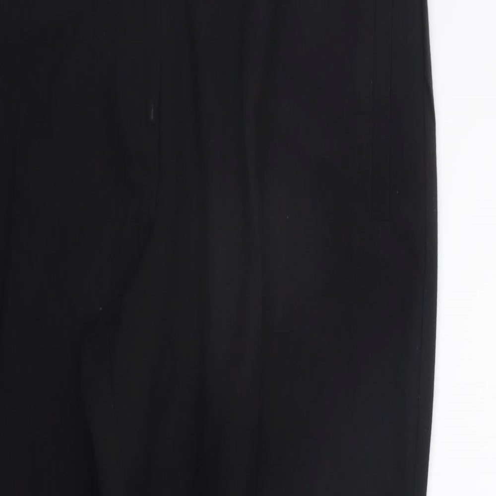 Womens UK Size 14 Debenhams Regular Fit  Black Trousers