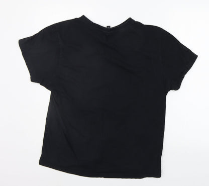 Donnay Womens Black   Basic T-Shirt Size XL