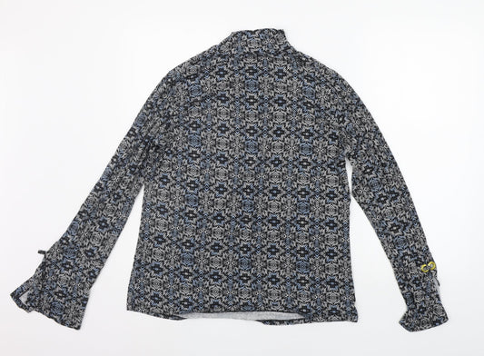 George Womens Grey Geometric  Pullover Jumper Size 16