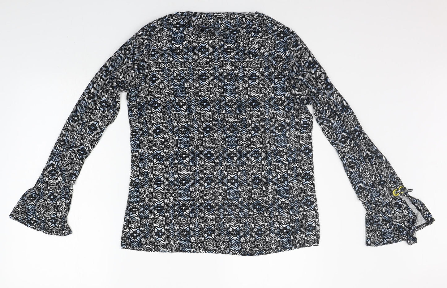 George Womens Grey Geometric  Pullover Jumper Size 16