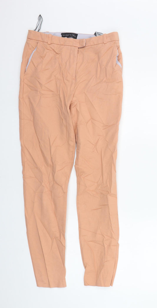 Womens UK Size 8 Topshop Regular Fit  Orange Trousers