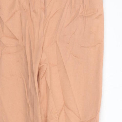Womens UK Size 8 Topshop Regular Fit  Orange Trousers