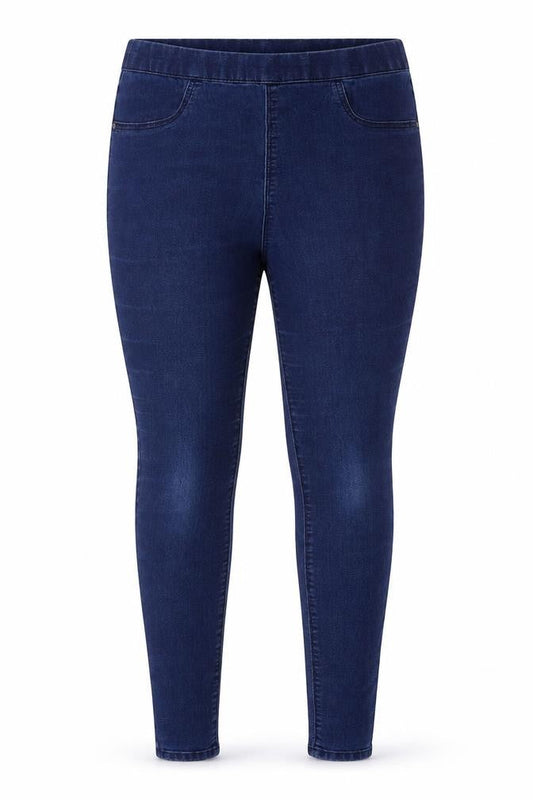 Front view of /DENIEM women’s blue jegging jeans, size UK 12, 26-inch leg