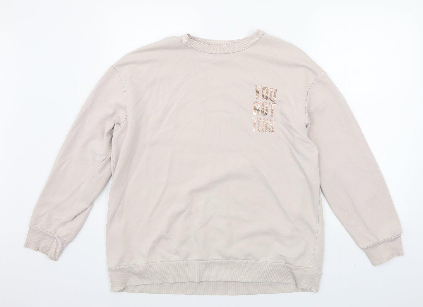 George Womens Beige   Pullover Jumper Size L