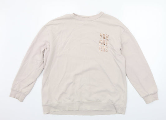 George Womens Beige   Pullover Jumper Size L