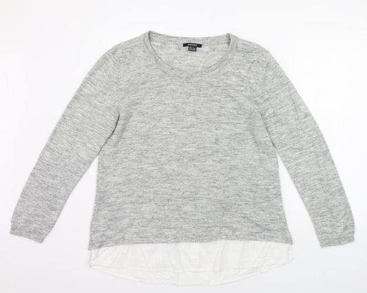 Womens UK Size L ESMARA Grey Pullover Jumper