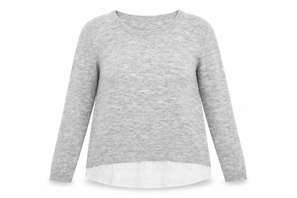 Womens UK Size L ESMARA Grey Pullover Jumper