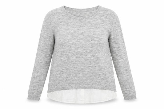 Womens UK Size L ESMARA Grey Pullover Jumper