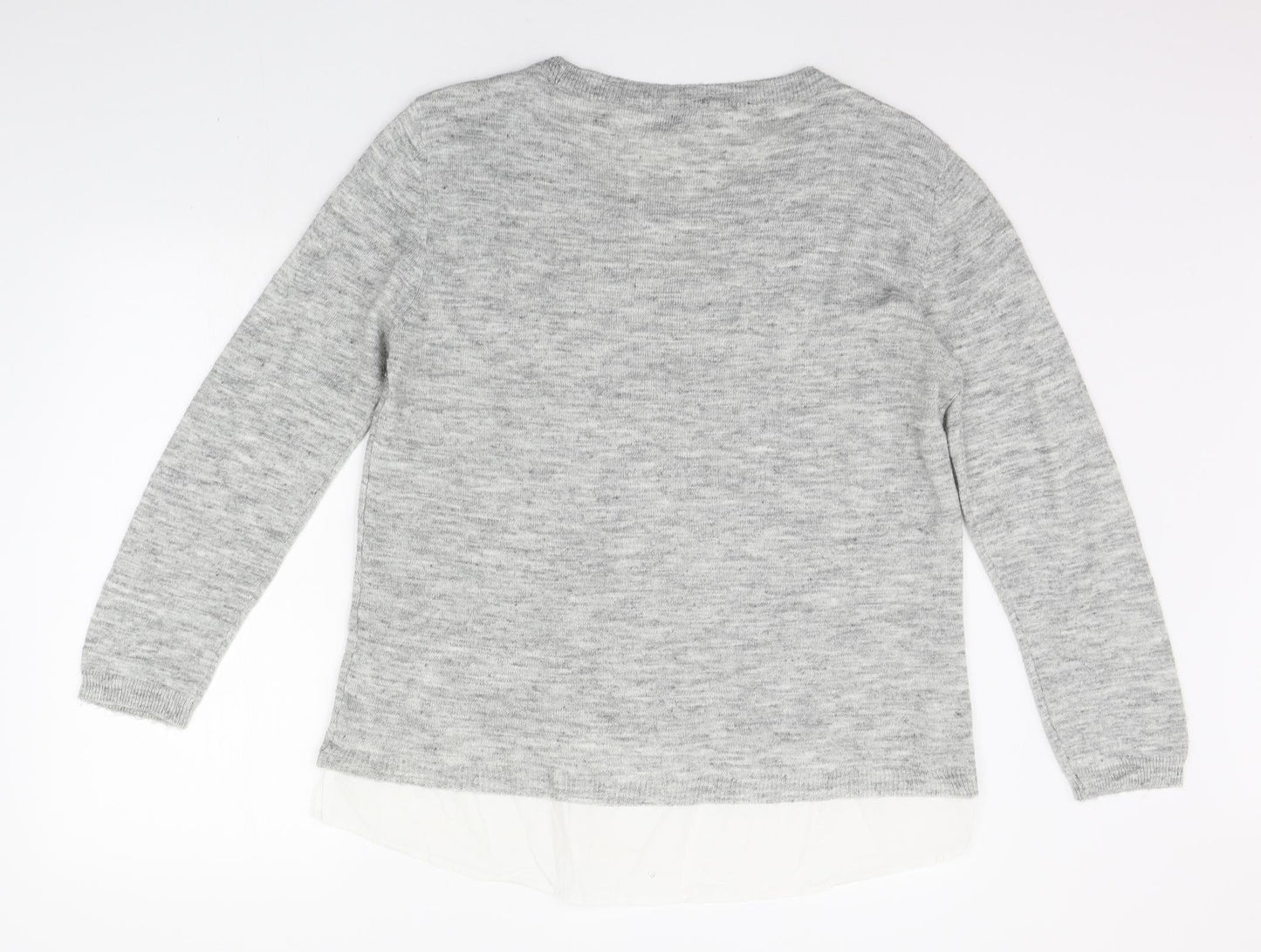 Womens UK Size L ESMARA Grey Pullover Jumper