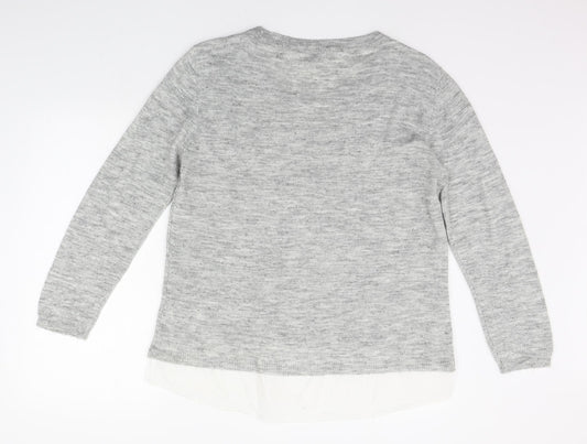 Womens UK Size L ESMARA Grey Pullover Jumper