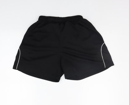 LISPORT Boys Black   Sweat Shorts Size M