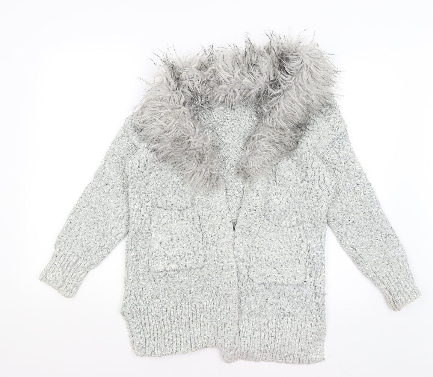 George Womens Grey   Wrap Jumper Size 8