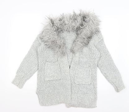 George Womens Grey   Wrap Jumper Size 8