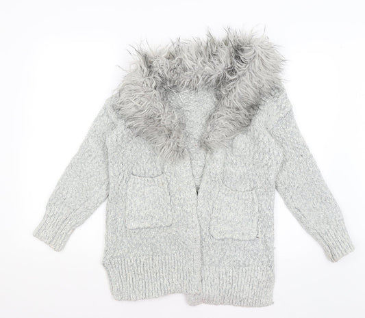 George Womens Grey   Wrap Jumper Size 8