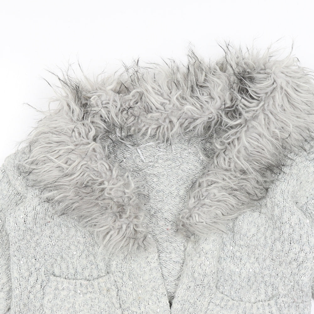 George Womens Grey   Wrap Jumper Size 8