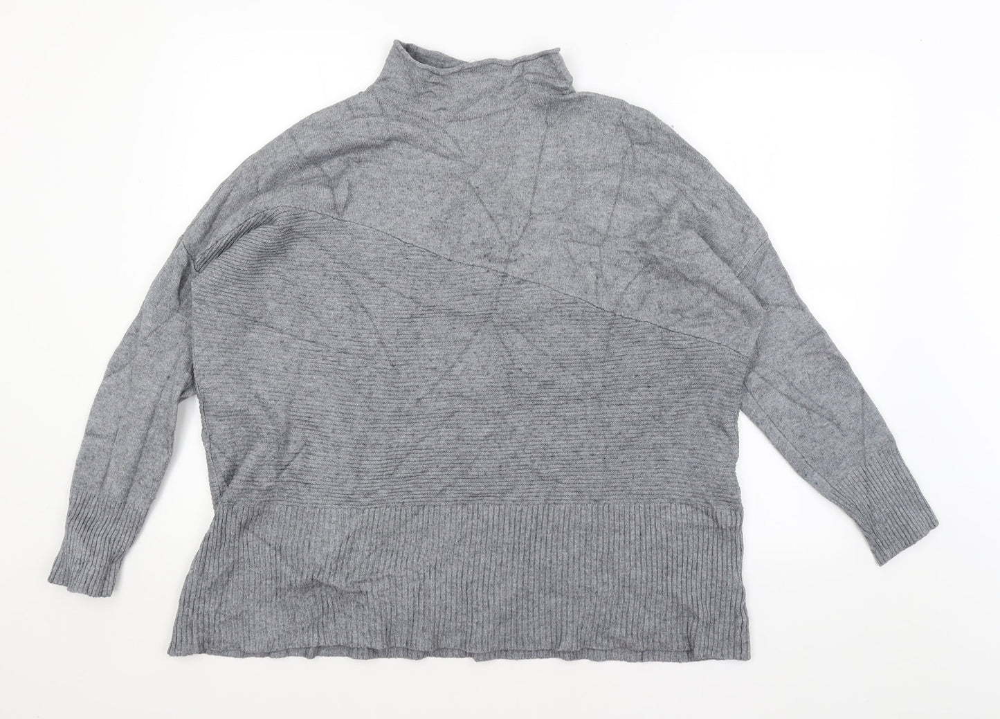 Womens UK Size L Preworn Grey Pullover Jumper