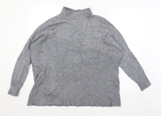 Womens UK Size L Preworn Grey Pullover Jumper