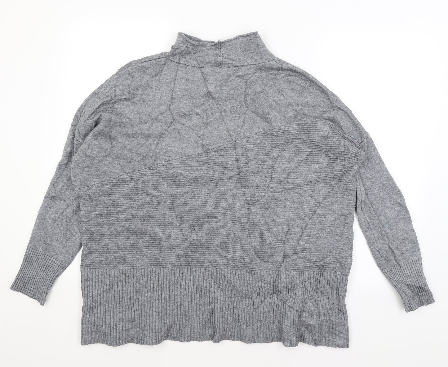 Womens UK Size L Preworn Grey Pullover Jumper