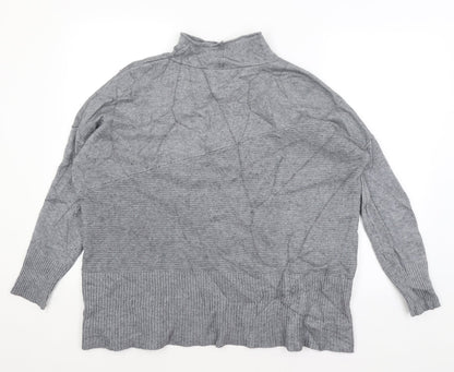 Womens UK Size L Preworn Grey Pullover Jumper