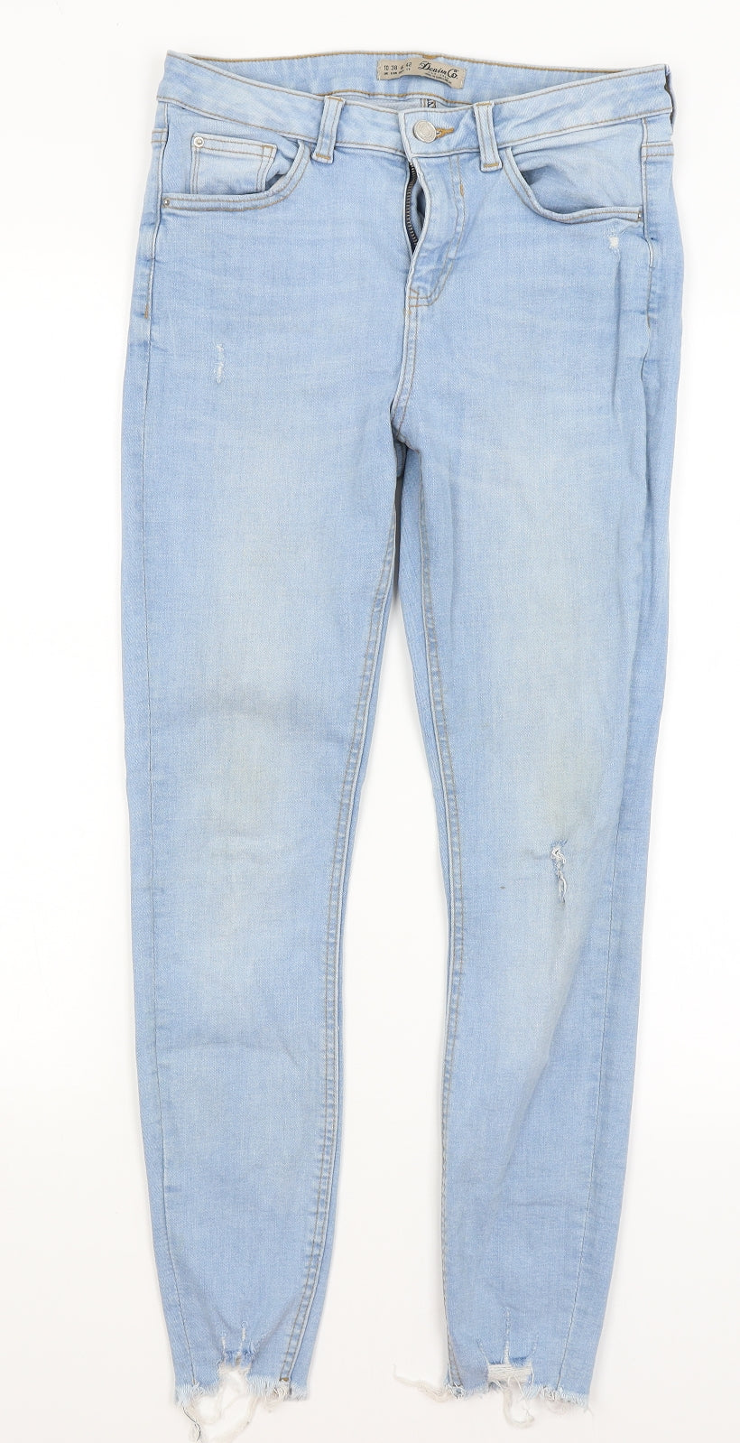 Denim Co Womens Blue   Skinny Jeans Size 10 L27 in
