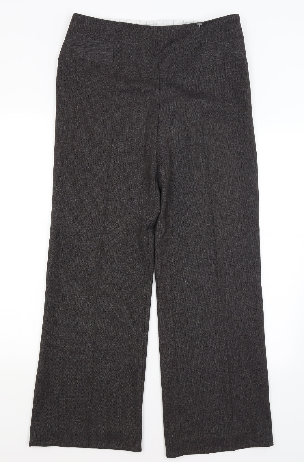 Womens UK Size 12 M&S Regular Fit Dress Pants Grey Trousers