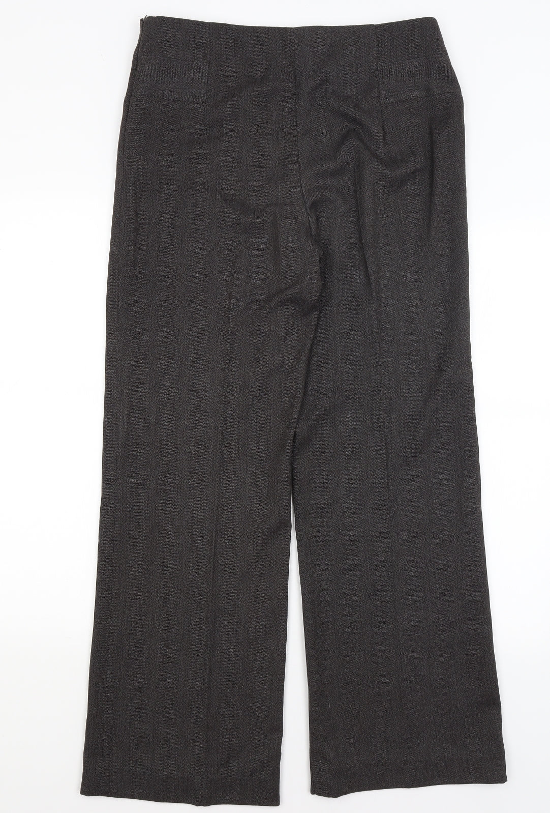 Womens UK Size 12 M&S Regular Fit Dress Pants Grey Trousers