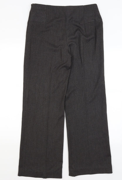 Womens UK Size 12 M&S Regular Fit Dress Pants Grey Trousers