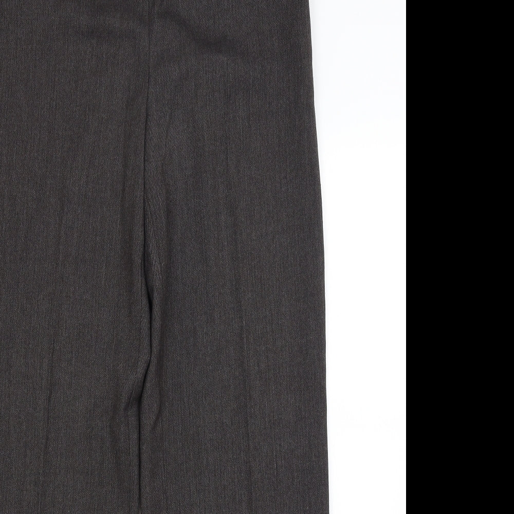 Womens UK Size 12 M&S Regular Fit Dress Pants Grey Trousers