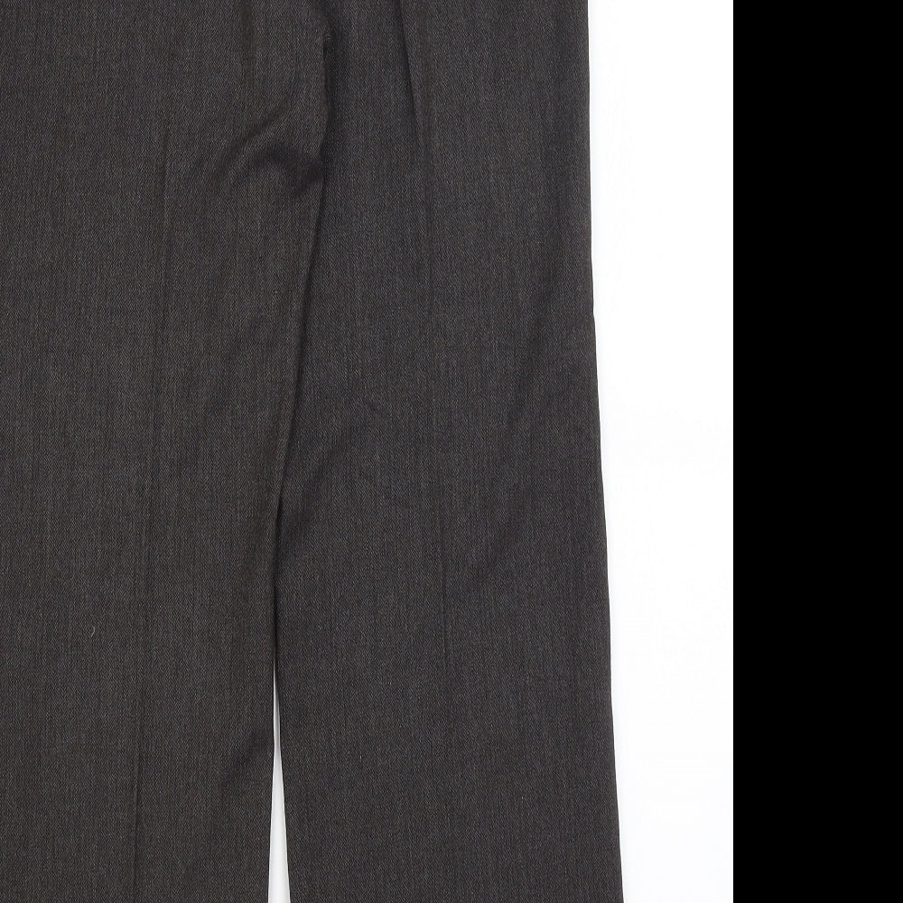 Womens UK Size 12 M&S Regular Fit Dress Pants Grey Trousers