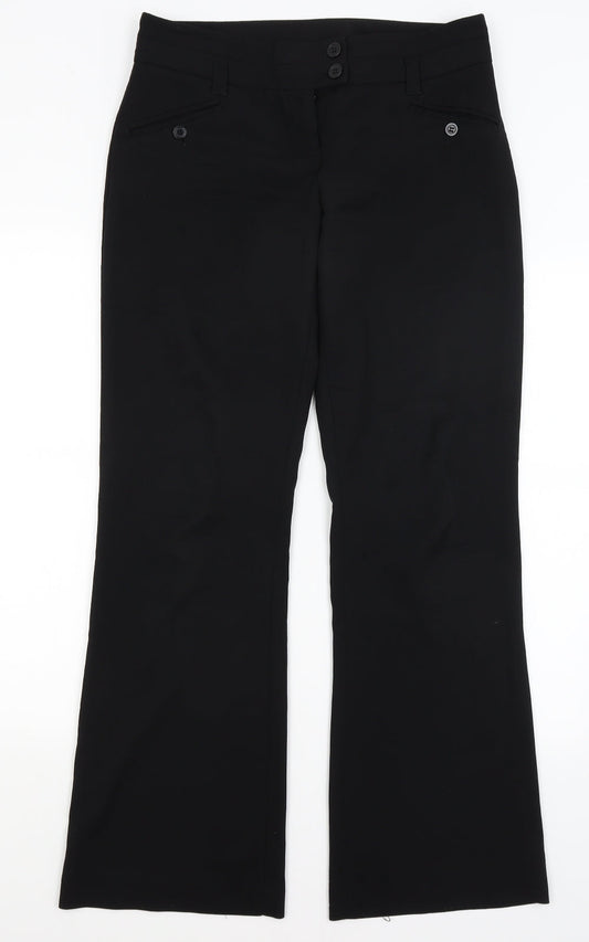 New Look Womens Black   Dress Pants Trousers Size 10 L31.5 in