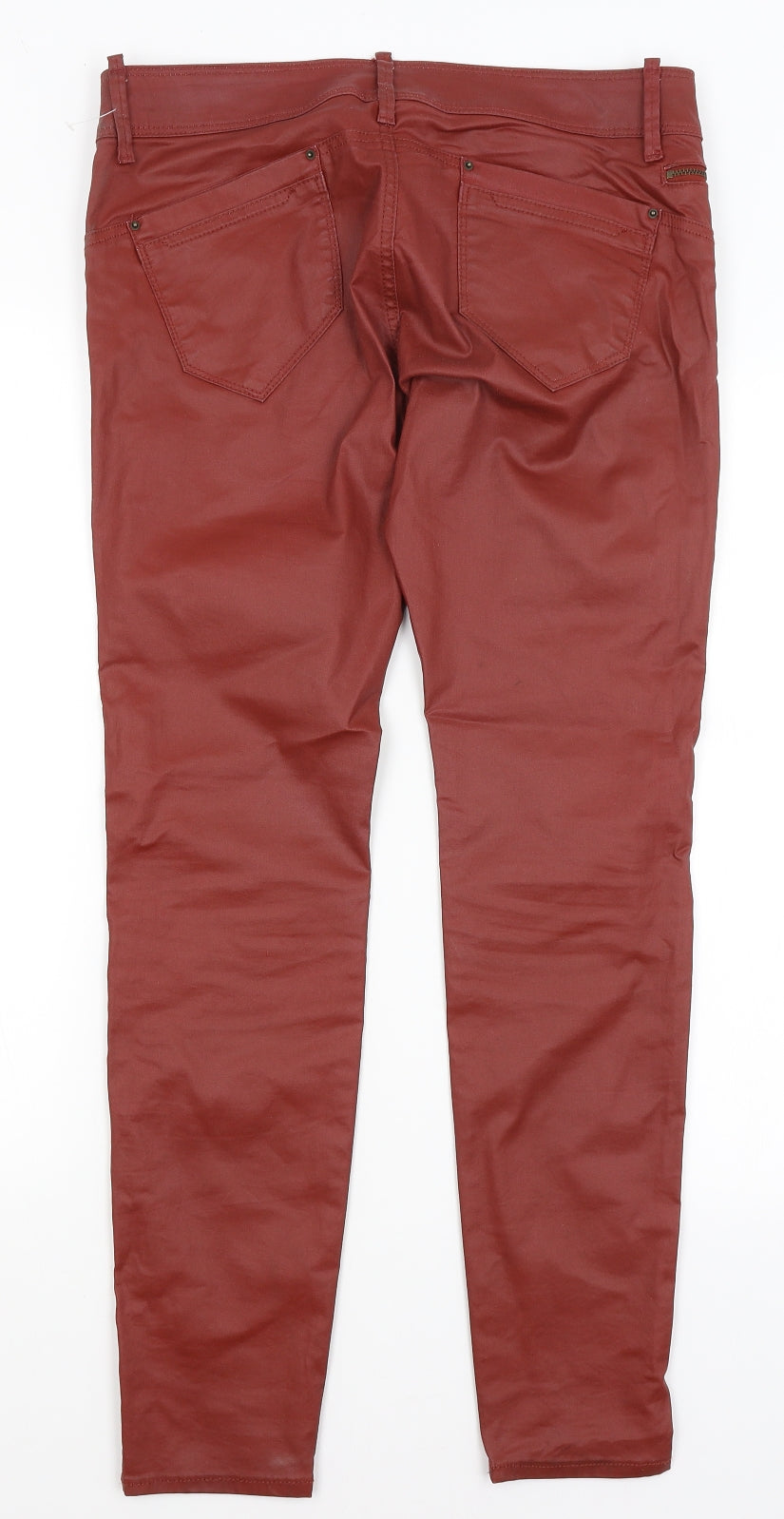 Womens UK Size 12 Limited Collection Regular Fit  Red Trousers
